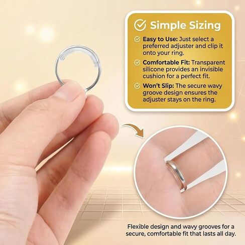 Ring Sizers for Loose Rings, 13PCS TPU Silicone Spiral & Spacer Ring Size Adjuster Set, Invisible Ring Tightener for Men Women Compatible with All Ring Types, Reduces Size by 0.5-1.5 in Saudi Arabia