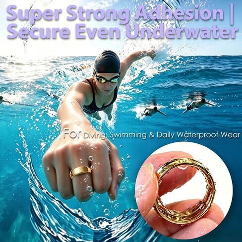 Smart Ring Size Adjuster for Loose Rings, 120Pcs Silicone Spacer Inserts for Oura/Galaxy/RingConn/Ultrahuman, Reduces 0.2-2 Sizes, Sensor-Friendly, Waterproof, 3 Colors (Gold, Black, Clear) in Saudi Arabia