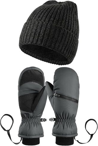 Braventure Kids Waterproof Winter Gloves: Warm Snow Mitten with Hand Warmer Pocket for Skiing Toddlers Boys Girls 6-19 Years in Saudi Arabia