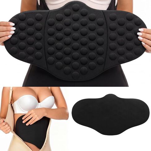 Huwena 1 Pack Lipo Foam Abdominal Compression Board Wrap Around AB Boards Post Surgery Liposuction 360 with Massage Bubbles for Tummy Bbl Recovery Prevents Wrinkles Uneven Skin After Liposuction in Saudi Arabia