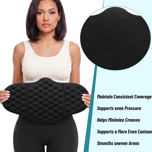Huwena 1 Pack Lipo Foam Abdominal Compression Board Wrap Around AB Boards Post Surgery Liposuction 360 with Massage Bubbles for Tummy Bbl Recovery Prevents Wrinkles Uneven Skin After Liposuction in Saudi Arabia