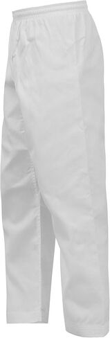 UFG Essential Karate Pants Cotton & Polyester Blended - Kids Adults Unisex (White, 7) in Saudi Arabia