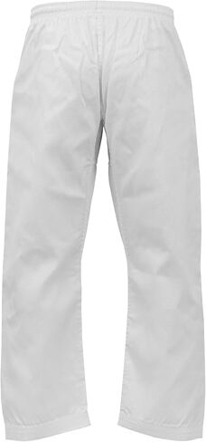 UFG Essential Karate Pants Cotton & Polyester Blended - Kids Adults Unisex (White, 7) in Saudi Arabia