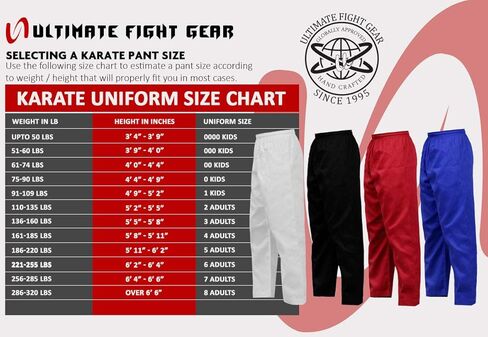 UFG Essential Karate Pants Cotton & Polyester Blended - Kids Adults Unisex (White, 7) in Saudi Arabia
