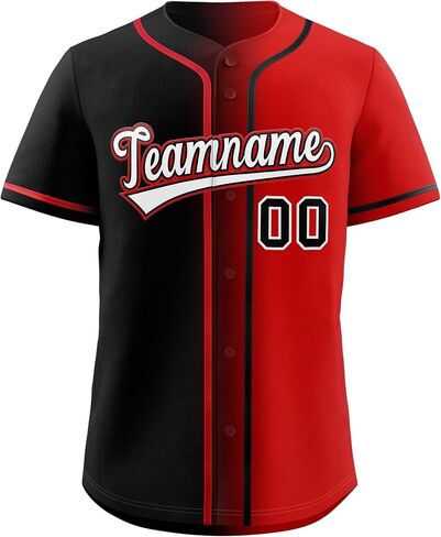 KXK Custom Gradient Baseball Jersey Stitched/Printed Personalized Team Name Number Sports Uniform for Men Women Youth in Kuwait