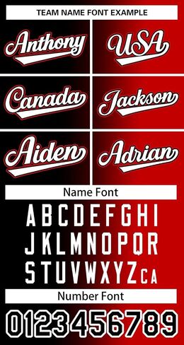 KXK Custom Gradient Baseball Jersey Stitched/Printed Personalized Team Name Number Sports Uniform for Men Women Youth in Kuwait