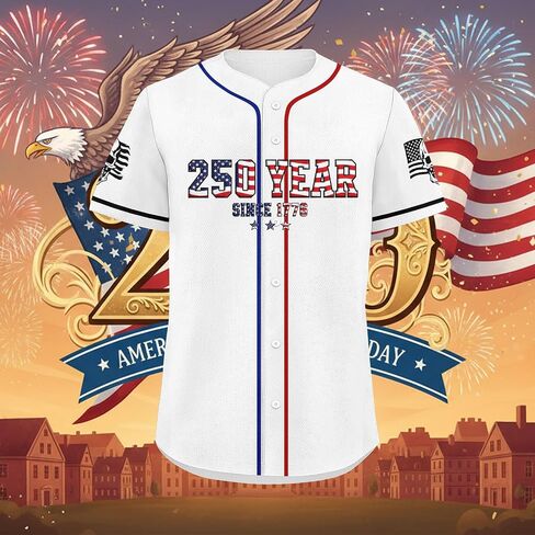 250 Anniversary USA Baseball Jersey Shirt Patriotic America Anniversary 250th American Flag Skull Freedom Shirt in Saudi Arabia