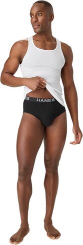 Hanes Men's Underwear Briefs Pack, 6-pack, Comfort Flex Cotton-stretch Underwear Briefs for Men, Moisture Wicking in Kuwait