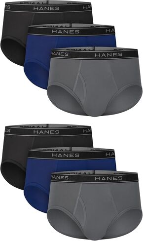Hanes Men's Underwear Briefs Pack, 6-pack, Performance Stretch Underwear Briefs for Men, Moisture Wicking in Kuwait