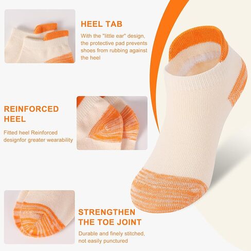 12 Pairs Girls Socks Ankle Athletic Socks Cotton Sports Sock School Sock For Little Big Kids 1-14 Years in Saudi Arabia