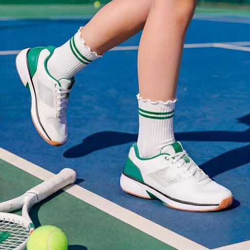Stelle Girls Socks Ruffle Socks for Girls Cotton Striped Crew Sock Girls Athletic Socks in Kuwait