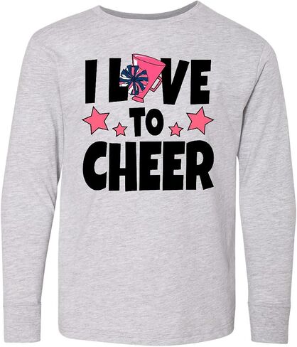 inktastic I Love to Cheer with O Being Replaced By Youth Long Sleeve T-Shirt in Kuwait