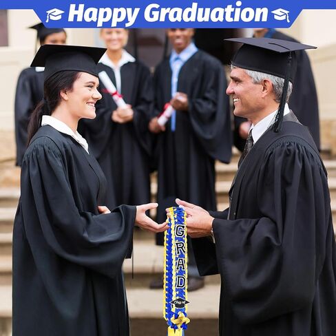 التخرج Leis 2026، Grad 2026 Money Ribbon Lei، قلادات مضفرة للتخرج DIY لحفلات تخرج الكلية الثانوية ومستلزمات الحفلات in Kuwait
