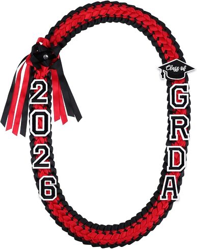 التخرج Leis 2026، Grad 2026 Money Ribbon Lei، قلادات مضفرة للتخرج DIY لحفلات تخرج الكلية الثانوية ومستلزمات الحفلات in Kuwait
