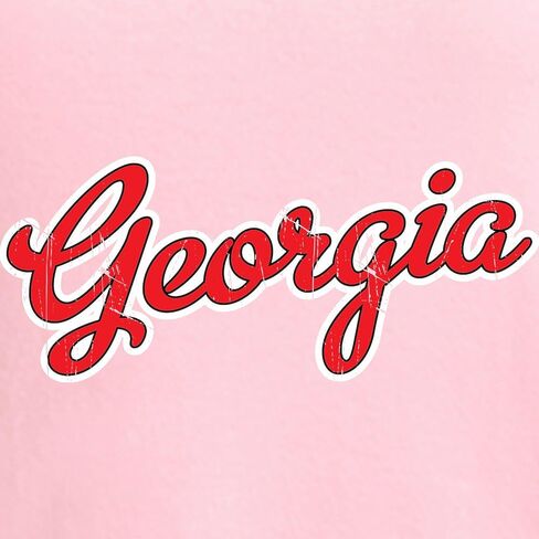 قميص نوم CafePress Georgia Script Red VINTAGE للسيدات، قميص بيجامة طويل ناعم، بيجامة/بيجامة قطنية in Kuwait