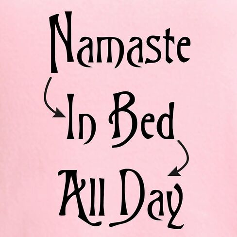 CafePress Namaste In Bed All Day Women's Nightshirt, Soft Long Pajama Shirt, Cotton PJs/Pyjamas in Kuwait
