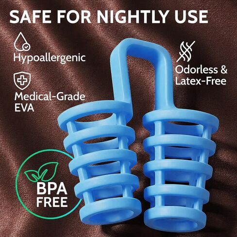 Nasal Dilators Cones for Sleeping & Breathing (8 Pairs 4 Sizes) – Flexible EVA Internal Nose Vents to Open Nostrils – Nasal Airflow, Deviated Septum, Sinus & Snoring Relief, Device for Nasal Snorers in Saudi Arabia