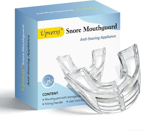 Snore Mouthguard: Anti-Snoring Mouthpiece Sleeping Aid, Comfortable & Reusable Anti Snoring Device for Adults Men & Women(Clear) in Kuwait