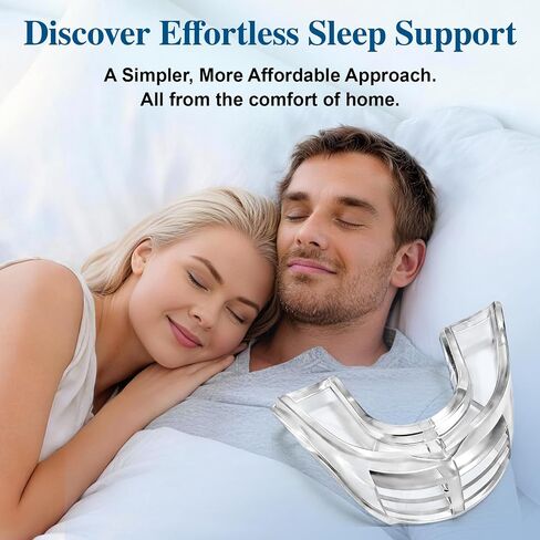 Snore Mouthguard: Anti-Snoring Mouthpiece Sleeping Aid, Comfortable & Reusable Anti Snoring Device for Adults Men & Women(Clear) in Kuwait