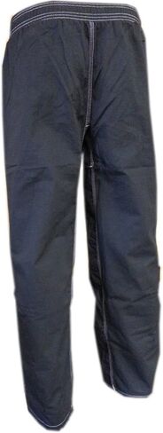 Brazilian Jiu Jitsu BJJ Pants Black Cotton Rip Stop Size 6-A4 Fighting Pants, Training Pants, Pre-Shrunk, Ultra Light Weight Fabric, Soft Fabric Pants in Saudi Arabia