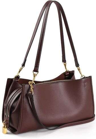 hibear Vintage Shoulder Bag for Women Faux Leather Tote Handbag 34 Trendy Slouchy Hobo Bags with Multiple Shoulder Straps in Saudi Arabia