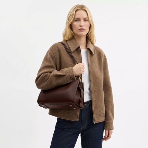 hibear Vintage Shoulder Bag for Women Faux Leather Tote Handbag 34 Trendy Slouchy Hobo Bags with Multiple Shoulder Straps in Saudi Arabia