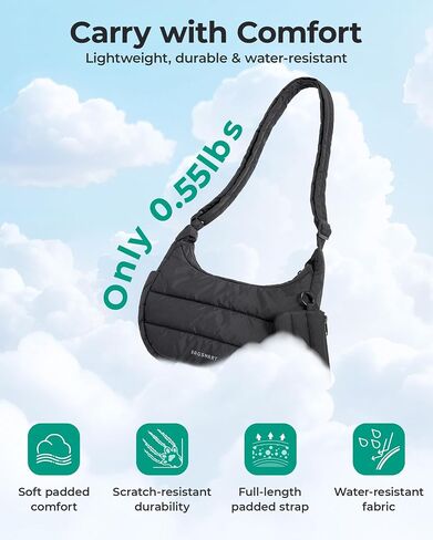 BAGSMART Crossbody Purses for Women with Adjustable Strap, Small Puffer Hobo Bags, Compact Fluffy Shoulder Handbags Pouch in Saudi Arabia