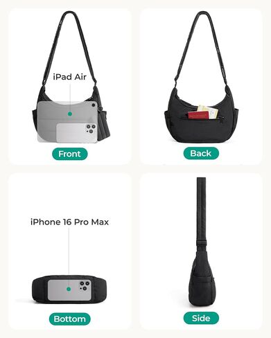 BAGSMART Crossbody Purses for Women with Adjustable Strap, Small Puffer Hobo Bags, Compact Fluffy Shoulder Handbags Pouch in Saudi Arabia