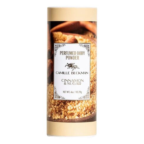 Camille Beckman Cinnamon & Sugar Scented Talc-Free Body Powder, Perfumed Body Powder, 4 Ounce in Saudi Arabia