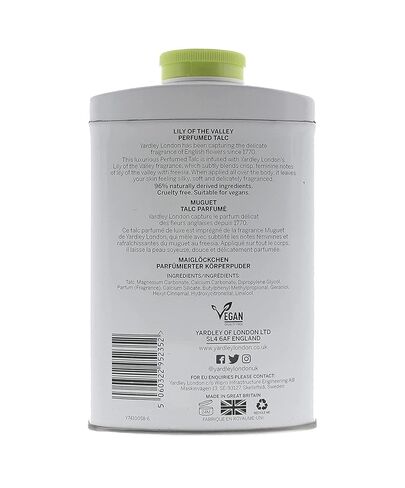 Yardley London Lily of The Valley Perfumed Talc Powder 7oz 200g in Saudi Arabia