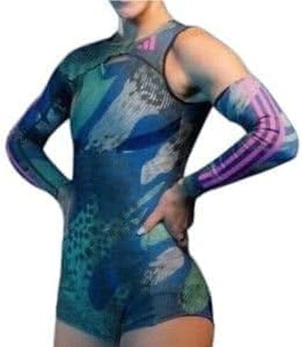 adidas Women's Leotard Pro Elite Team Speedsuit Multicolor, Small in Kuwait
