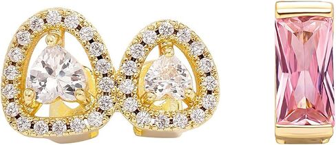 Gold Silver Teeth Grillz for Men Women,2PCS Teardrop and Flower Zircon Grillz, Custom Fit Pimp Accessories, Luxury Teeth Jewelry, Adjustable Teeth Grillz with Tweezers in Saudi Arabia