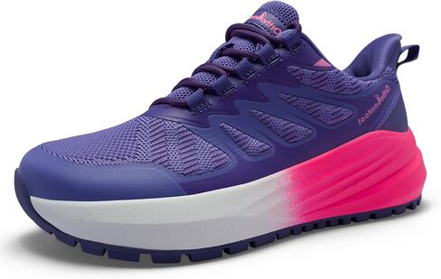 Women's Orthopedic Wide Plantar Fasciitis Shoes: Comfortable Arch Support Diabetic Flat Feet Trail Running Athletic Hiking Sneakers, Orthotic Casual Sports Trekking Walking Shoes for Foot & Heel Pain in Kuwait