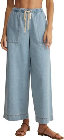 Z SUPPLY Women's Daycation Denim Utility Pant in Saudi Arabia
