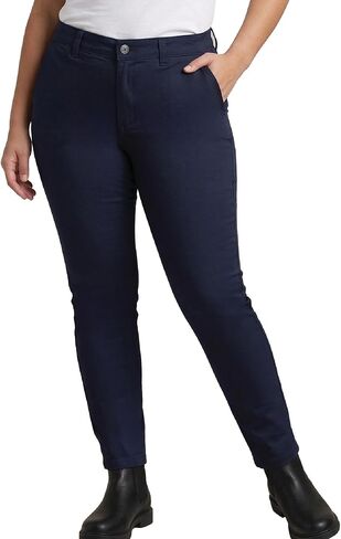 Dickies Womens Plus Size Work Pants - Slim Fit Casual Skinny Leg Non Stretch Twill Work Pants for Women Size up for Ideal Fit in Kuwait