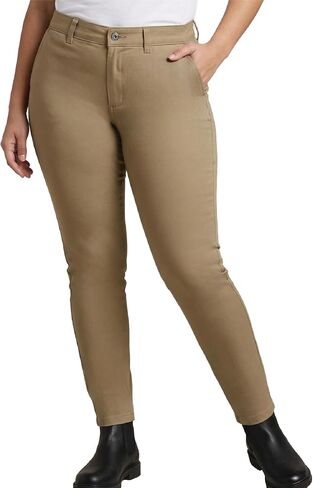 Dickies Womens Plus Size Work Pants - Slim Fit Casual Skinny Leg Non Stretch Twill Work Pants for Women Size up for Ideal Fit in Kuwait