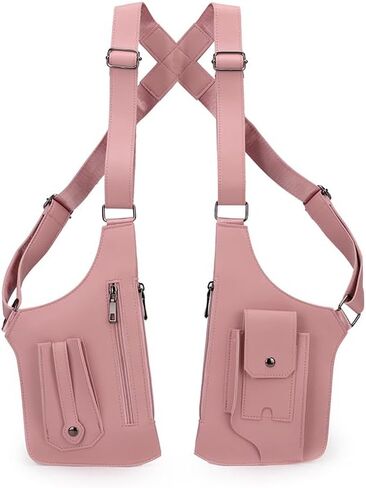 FANNING511 Double Shoulder Armpit Bag for Men Underarm Bag Multi Pocket Underarm Shoulder Bag in Saudi Arabia