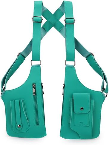 FANNING511 Double Shoulder Armpit Bag for Men Underarm Bag Multi Pocket Underarm Shoulder Bag in Kuwait