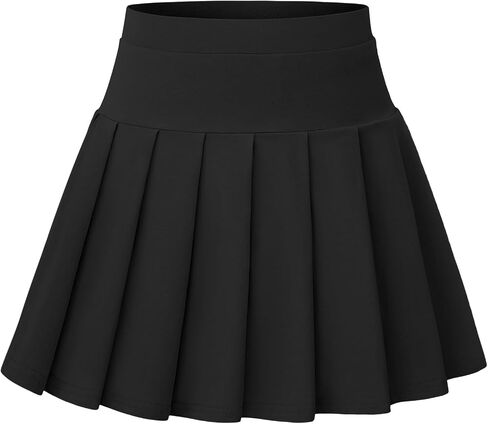 Girls School Uniform Skirts with Built-in Shorts & Pockets, Cotton Pleated Tennis Skorts for Toddler Girl 4-12 Years in Kuwait