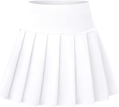 Girls School Uniform Skirts with Built-in Shorts & Pockets, Cotton Pleated Tennis Skorts for Toddler Girl 4-12 Years in Kuwait