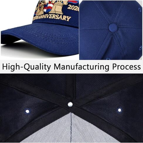 250 Anniversary USA Hat, Embroidered America 250th Anniversary Hat 1776-2026, Patriot Baseball Cap for Men Women in Saudi Arabia