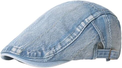 Men's and Women's Outdoor Sunscreen Hat - Spring and Summer Duck Tongue Beret with Denim Fabric in Saudi Arabia