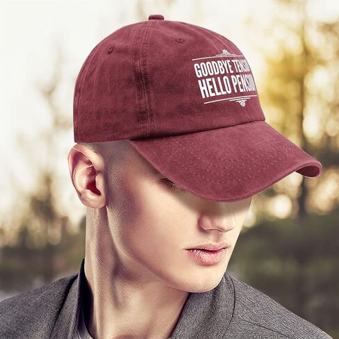 Retired Goodbye Tension Hello Pension Hats for Men Aesthetic Washed Distressed in Saudi Arabia