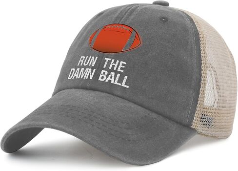 Hat Mens Cute Football Trucker Hats for Men AllBlack Cycling Cap Low Profile Unique Gifts for Electrician in Saudi Arabia