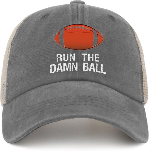 Hat Mens Cute Football Trucker Hats for Men AllBlack Cycling Cap Low Profile Unique Gifts for Electrician in Saudi Arabia
