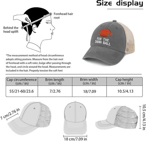 Hat Mens Cute Football Trucker Hats for Men AllBlack Cycling Cap Low Profile Unique Gifts for Electrician in Saudi Arabia