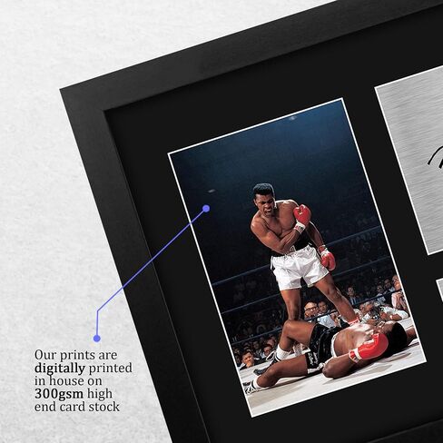 HWC Trading Muhammad Ali Gifts USL Framed Printed Signed Autograph Picture for Boxing Memorabilia Fans - US Letter Size in Kuwait