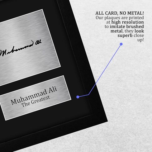 HWC Trading Muhammad Ali Gifts USL Framed Printed Signed Autograph Picture for Boxing Memorabilia Fans - US Letter Size in Kuwait