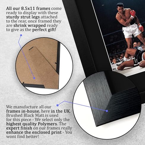HWC Trading Muhammad Ali Gifts USL Framed Printed Signed Autograph Picture for Boxing Memorabilia Fans - US Letter Size in Kuwait