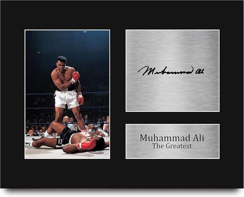 HWC Trading Muhammad Ali Gifts USL Framed Printed Signed Autograph Picture for Boxing Memorabilia Fans - US Letter Size in Kuwait